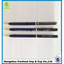 2015 best selling metal ballpoint pen with clip customized color ritz carlton hotel pen